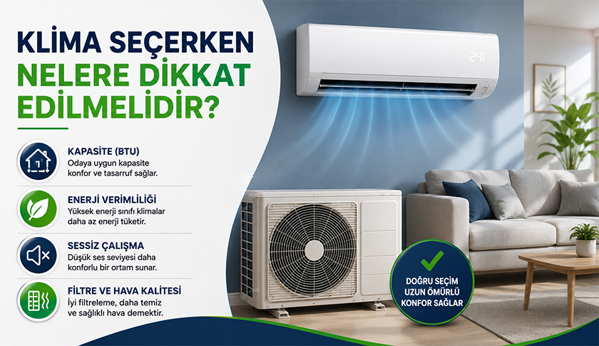 Klima Seçerken Nelere Dikkat Edilmelidir?